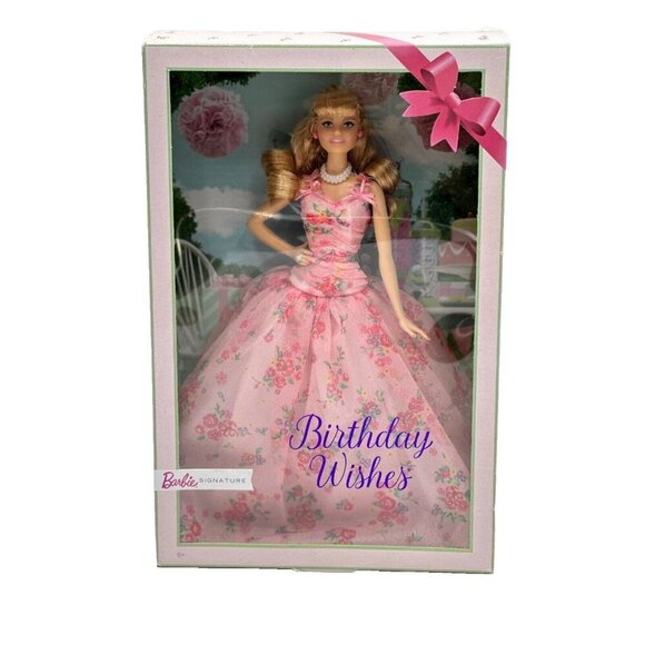 NIB Barbie Signature 2018 Birthday Wishes Collectors Doll Blonde - FXC76 - Picture 1 of 5